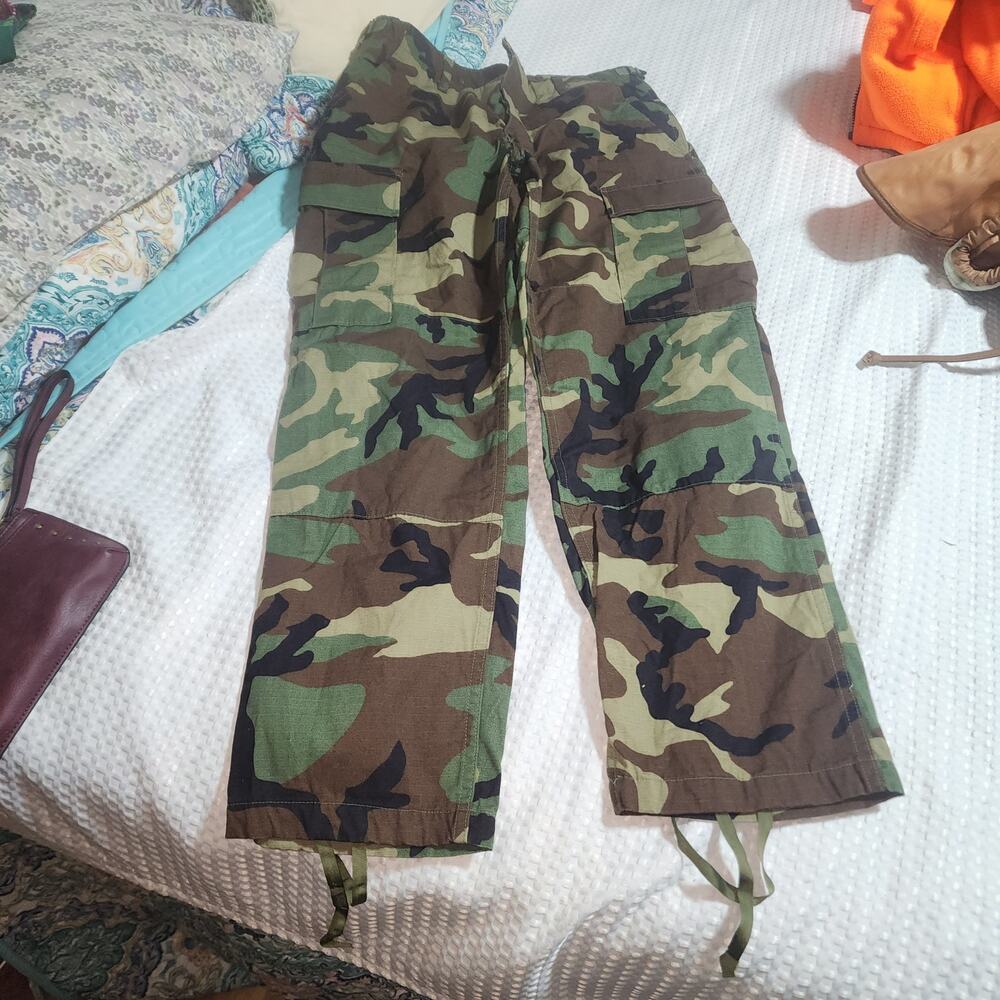 PROPPER EUC MENS SZ SMALL ARMY WOODLAND CAMMO MILITARY FATIGUE PANTS